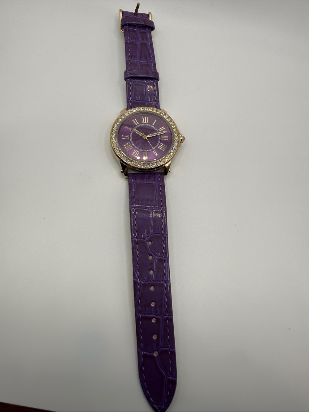 Boum Women's Purple Crystal-Accent Fashion Watch